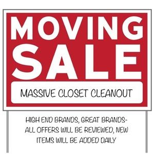 Moving sale—everything will be included! 🎉👛👗👙